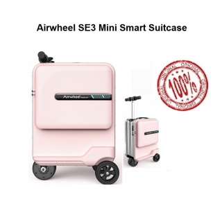 Airwheel SE3 Mini Smart Suitcase Riding Luggage 20inch - Airwheel Koper Elektrik Skuter Pink